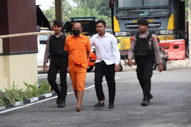 Pelaku penusukan menggunakan tombak di Kulon Progo. Foto: Dok. Polres Kulon Progo