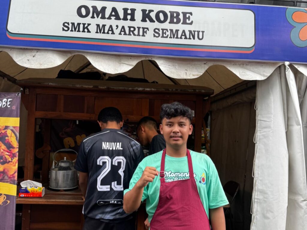 Salah-satu wirausaha muda yang menerima apresiasi, Septian Ferdiansyah. Foto: Tannayu/Pandangan Jogja