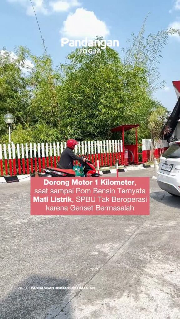 Dorong Motor 1 Kilometer, saat sampai Pom Bensin Ternyata Mati Listrik, SPBU Tak Beroperasi karena Genset Bermasalah