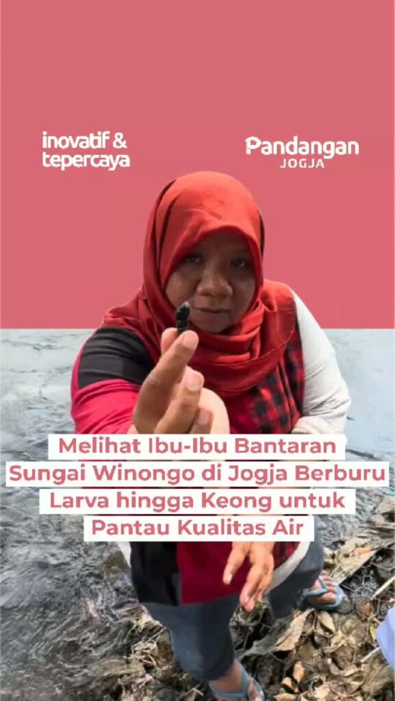 Melihat Ibu-Ibu Bantaran Sungai Winongo di Jogja Berburu Larva hingga Keong untuk Pantau Kualitas Air