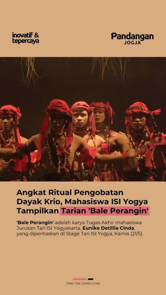 Angkat Ritual Pengobatan Dayak Krio, Mahasiswa ISI Yogya Tampilkan Tari ‘Bale Perangin’