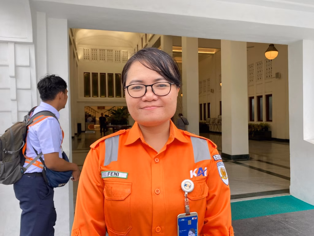 Humas KAI Daop 6 Yogyakarta Feni Novida Saragih.
