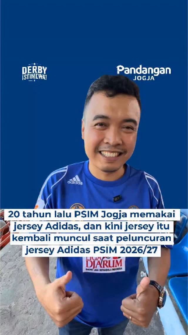 Reuni 20 Tahun: PSIM Jogja dan Jersey Adidas Bersatu Lagi