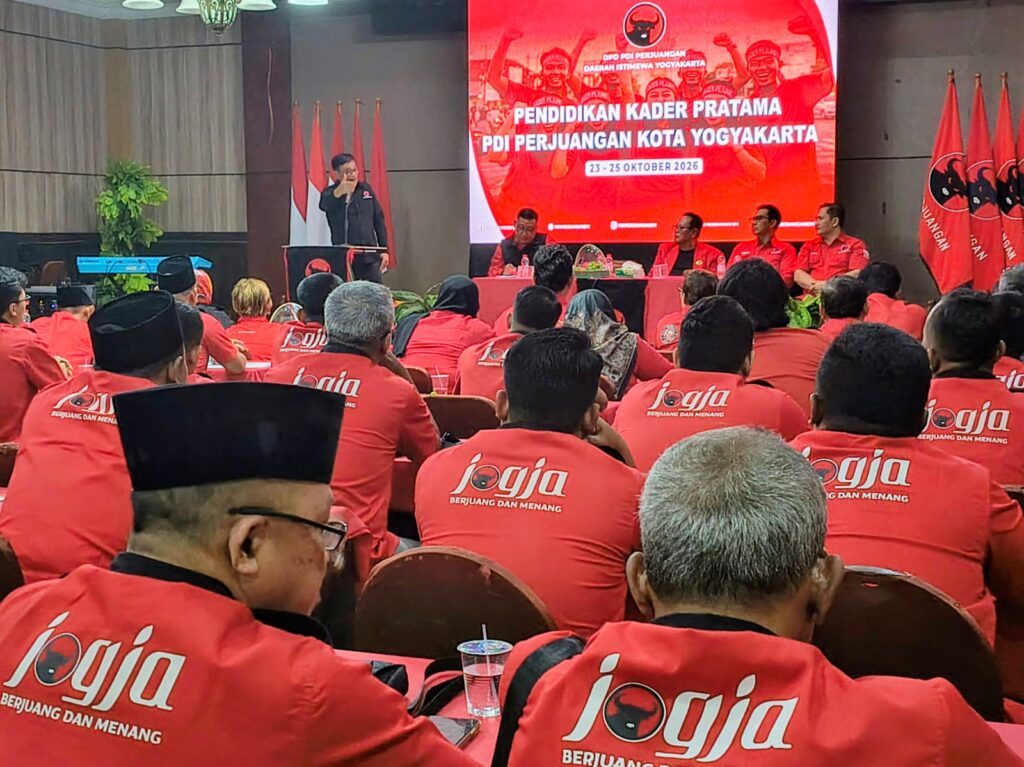 Suasana Pendidikan Kader Pratama PDI Perjuangan Kota Yogyakarta di Kaliurang yang dihadiri Ketua DPP PDIP Djarot Saiful Hidayat.
